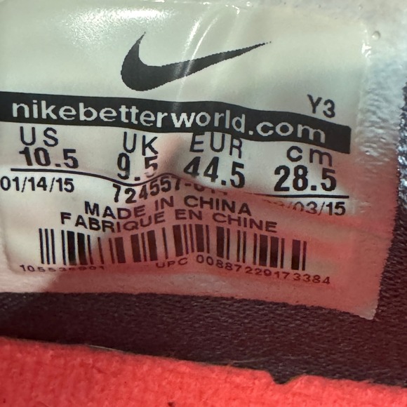 Nike LeBron 12 Low Grey Orange Men's Basketball Shoes Size 10.5 - Picture 15 of 16